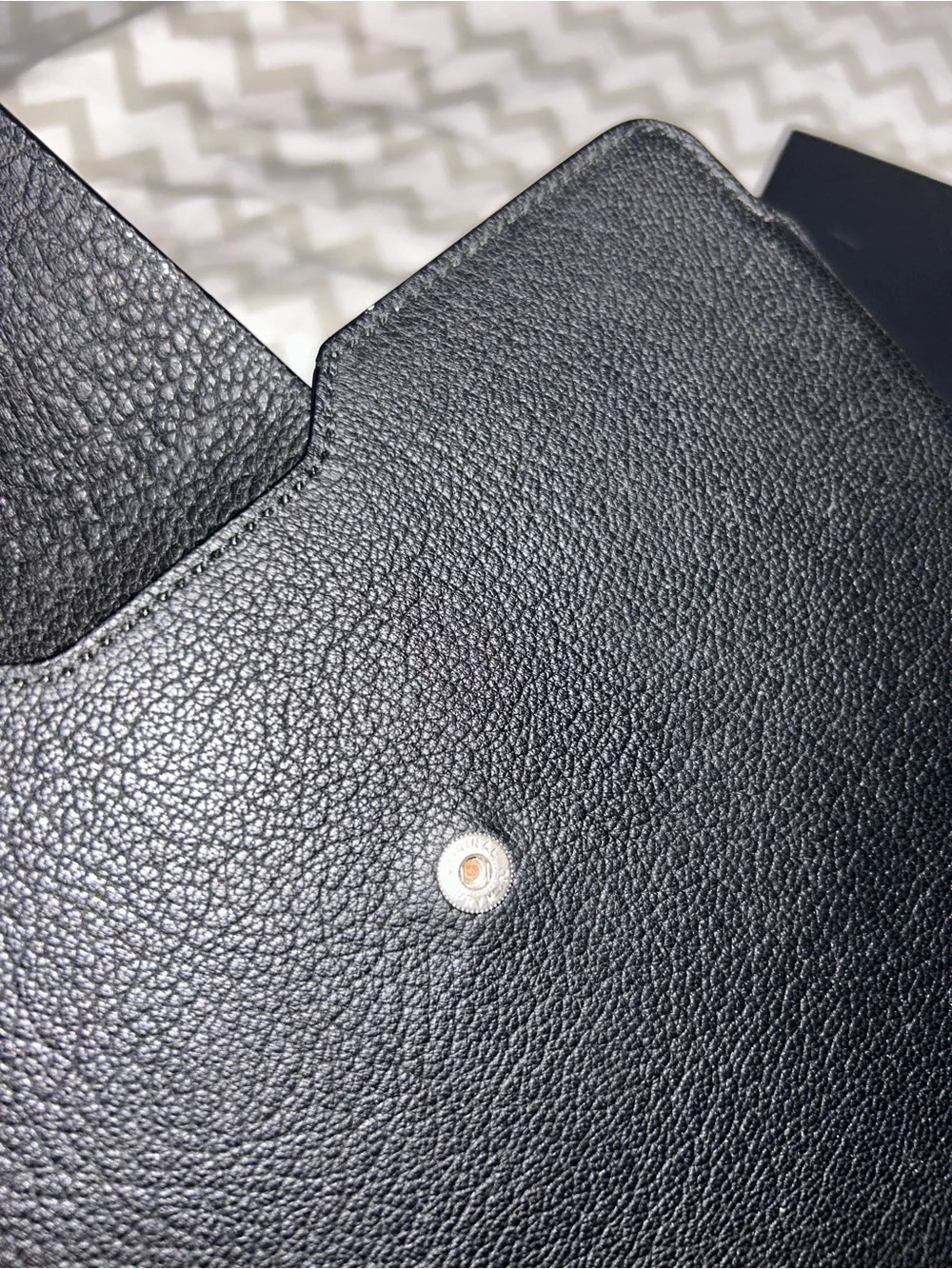 Tiffany & Co. Black Leather iPad / Tablet Folio Case